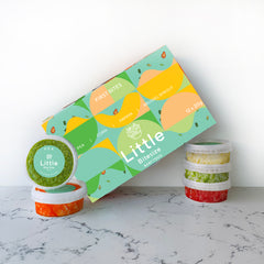 Baby's First Bites Pea Brussel Sprouts Corn Papaya | Little Bitesize